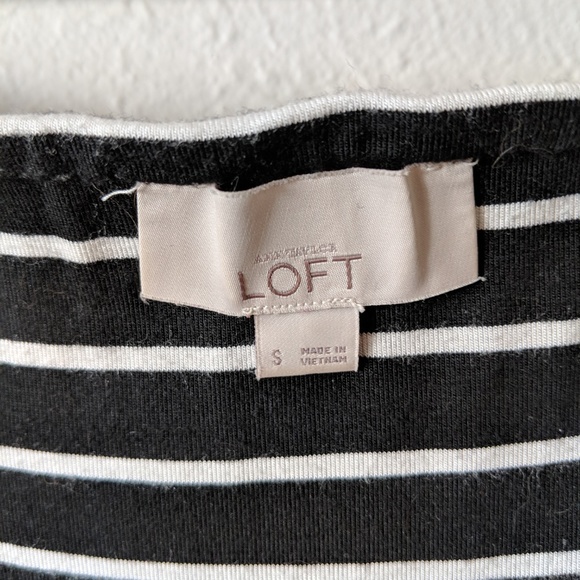 LOFT Striped Knit Pencil Skirt Size Small - Picture 6 of 7